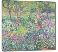 Картина Первое ателье репродукция "Сад с ирисами в Живерни" 60x57 ШxВ ps110966-3