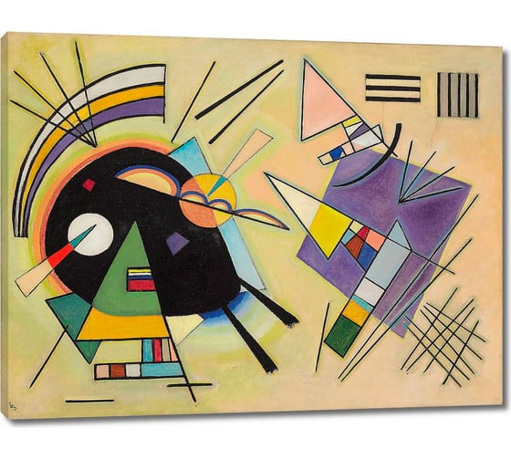 Картина Первое ателье репродукция "Черный и фиолетовый" 78x60 ШxВ ps110399-2 1