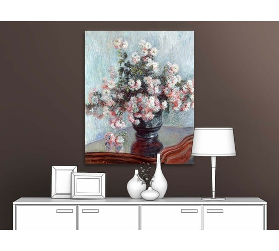 Картина Первое ателье репродукция "Хризантемы 2" 60x73 ШxВ ps110958-3