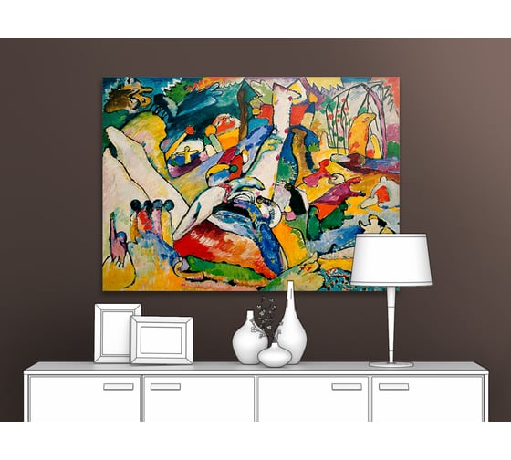 Картина Первое ателье репродукция "Эскиз к Композиции II" 83x60 ШxВ ps110488-2