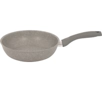 Сковорода Kukmara 240/60мм, с ручкой, АП, светлый мрамор смс241а