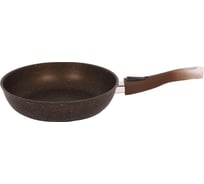 Сковорода Kukmara 240/60мм, со съемной ручкой soft touch, АП, кофейный мрамор смк247а