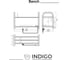 Электросушитель для обуви INDIGO Bench (electro) 40/60/25 скрытый провод справа SIBE40-60-25R 7