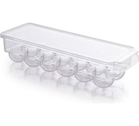 Контейнер для хранения 12 яиц PRIMANOVA с крышкой, прозрачный, 33x11.7x7.4 см, акрил M-E65-16