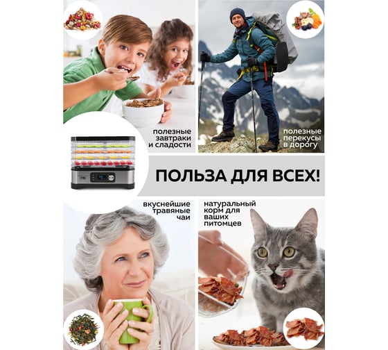 Электрическая сушилка для овощей и фруктов GFGRIL GFD-001