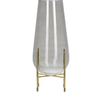 Стеклянная ваза QWERTY “Calisto”, графитовая, 16x36.5 см 73870