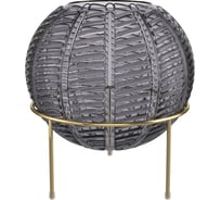 Стеклянная ваза QWERTY “Irida”, графитовая, 15x22 см 73842