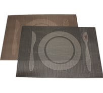 Подстановочная салфетка плейсмат КОШКИН ДОМ 30x45 см, КАФЕ, ПВХ 50-10-016