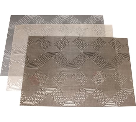 Подстановочная салфетка плейсмат КОШКИН ДОМ 30x45 см, РОМБЫ, ПВХ 50-10-009