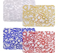 Салфетка МУЛЬТИДОМ Цветы 28х44 см, 4 цвета FJ51-120