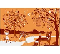 Салфетка МУЛЬТИДОМ Парк 39х25 см, 3 дизайна FJ51-126