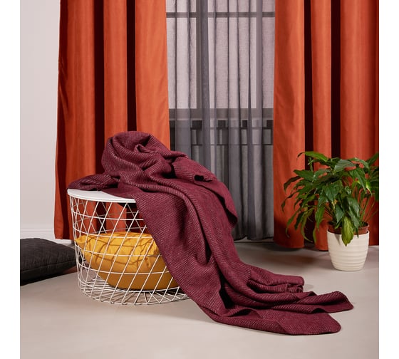 Плед Moroshka Datch 180x200 см, бордовый 918-202-02