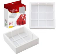 Силиконовая форма для муссовых тортов МУЛЬТИДОМ Геометрия размер 19,5х19,5х5,5 см VL80-309