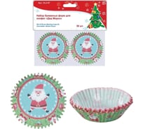 Набор бумажных форм для конфет МУЛЬТИДОМ Дед Мороз 50 шт, D 6 см, пакет VL2-97
