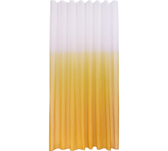 Тюль Moroshka Narassvete 250x260 см, крепление шторная лента, белый/желтый 940-206-01