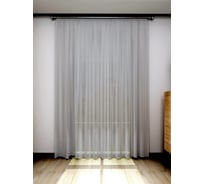 Штора Костромской текстиль Батист серый, 300х270 см 00-00803219