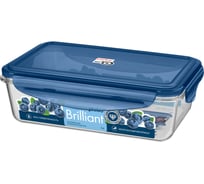 Герметичный контейнер для продуктов Phibo Brilliant прямоугольный, 1 л, синий 431199317