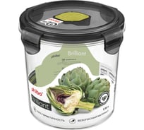 Герметичный контейнер для продуктов с клапаном Phibo Brilliant круглый, 1.15 л, черный 431179713
