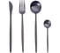 Набор столовых приборов ZDK Smart Home, 4 прибора, черный spoon20black 1