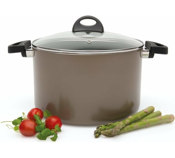 Кастрюля BergHOFF с крышкой 24 см 6,6 л коричневая 8500214 1
