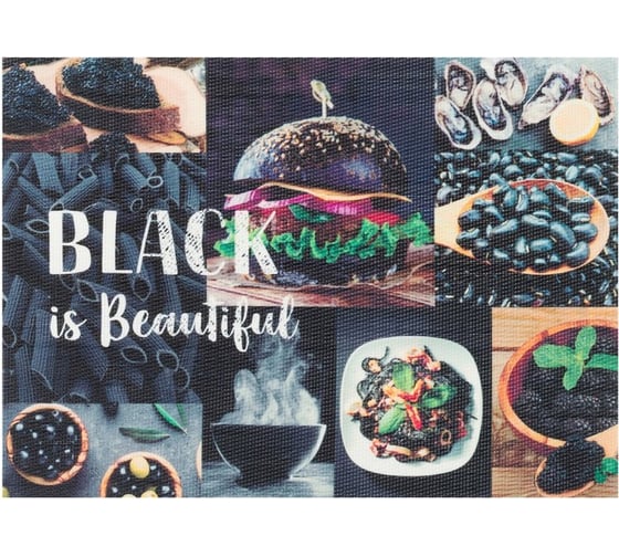 Салфетка на стол Доляна BLACK is Beautiful, 29х40 см 3906120 1