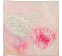 Салфетка на стол Доляна Love you, 30х30см, 100% полиэстер 5219682