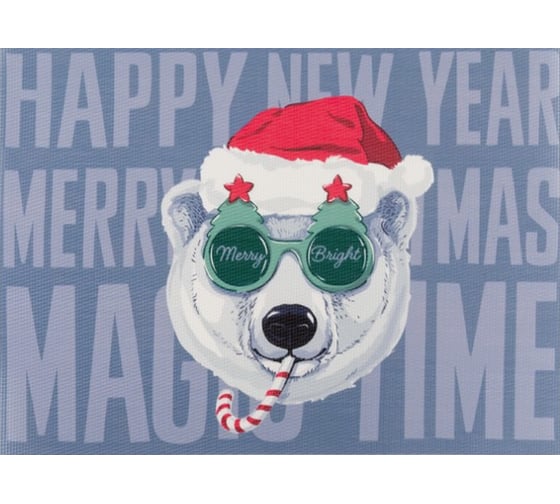Салфетка на стол Доляна Merry Bright, 40х29 см 4615772