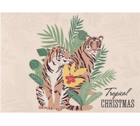 Салфетка на стол Доляна Tropical Christmas, ПВХ, 40х29 см 6851512