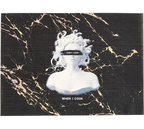 Салфетка на стол Доляна Don' t look ПВХ, 40х29 см 5387133 1