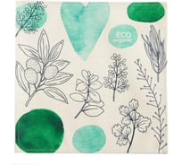Салфетка на стол Доляна Eco organic, 30х30см, 100% полиэстер 5219688