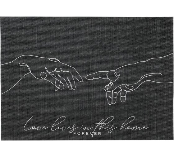 Салфетка на стол Доляна Love lives, ПВХ, 40х29 см 4780295 1