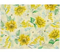 Салфетка на стол Доляна Цветочного настроения, 30х40см, 100% пэ, оксфорд 420 гм2 4652044