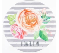 Салфетка на стол Доляна Flower time, 30х30см, 100% полиэстер, оксфорд 420 г/м2 6482390