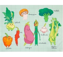 Салфетка на стол Доляна Овощи, 40х30см, 100% полиэстер, оксфорд, 420 г/м2 6482397