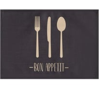 Салфетка на стол Доляна Bon appetit, 30x45 см, полиэстер 100% 6489202