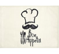 Салфетка на стол Доляна Bon appetit, 30x45 см, полиэстер 100% 6489203