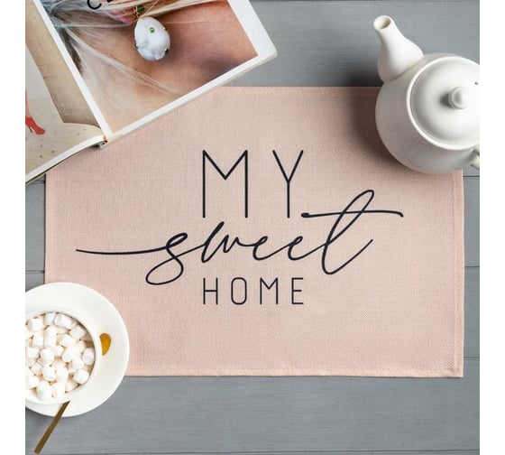 Салфетка на стол Доляна My sweet home, 30x45 см, полиэстер 100% 6489205