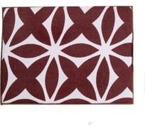 Салфетка для удаления грязи, пыли и сушки посуды Доляна 30х40 см, призма, микрофибра, коричневый 2975690