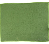 Салфетка для удаления грязи, пыли и сушки посуды Доляна Папоротник, 38х50 см, цвет зеленый 4604262