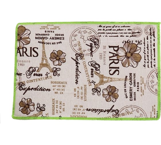 Салфетка для удаления грязи, пыли и сушки посуды Доляна Париж, я тебя люблю, 30х20 см, лен 3818423 1