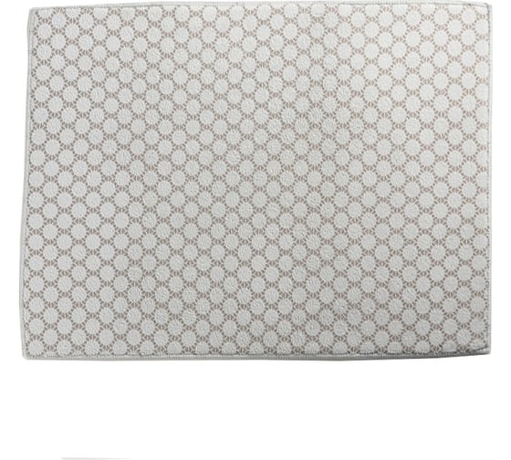 Салфетка для удаления грязи, пыли и сушки посуды Доляна 38х50 см, Дотт, цвет серый 4291996 1