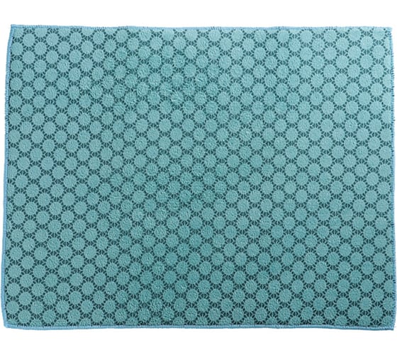 Салфетка для удаления грязи, пыли и сушки посуды Доляна 38х50 см, Дотт, цвет голубой 4291997 1