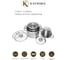 Набор из 8 предметов Катюша София нержавеющая сталь, кастрюли 1.4/1.8/3.2/4.5 л, стеклянные крышки 9901-903-0 2