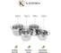 Набор из 8 предметов Катюша София нержавеющая сталь, кастрюли 1.4/1.8/3.2/4.5 л, стеклянные крышки 9901-903-0 3
