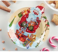 Сервировочное блюдо Доляна Елочная игрушка. Дари подарки, 18х15,2х2 см 3270240
