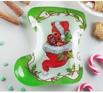 Сервировочное блюдо Доляна Сапожок. Медвежонок, 16х14х1,5 см 3270247