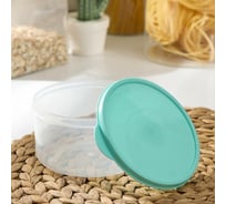 Набор пищевых контейнеров Доляна 3 штуки, 0,15; 0,3; 0,5л, круглый, цвет бирюзовый 3637595