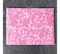Салфетка для удаления грязи, пыли и сушки посуды Доляна 30х40 см, Флер, цвет розовый 5231964