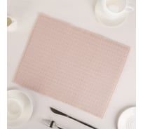 Салфетка для удаления грязи, пыли и сушки посуды Доляна 30х40 см, цвет бежевый 2506401