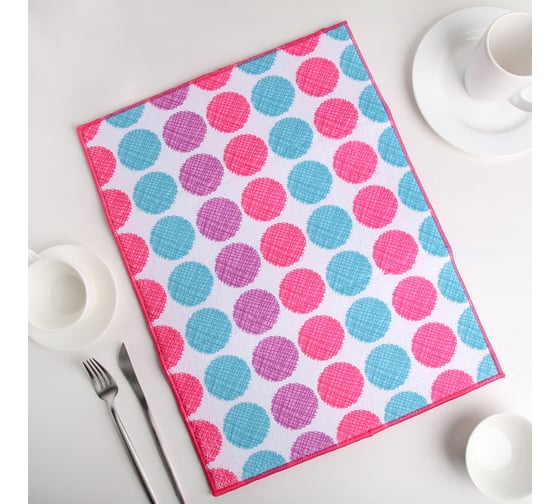 Салфетка для удаления грязи, пыли и сушки посуды Доляна 38х51 см, микрофибра, Твистер 1280801 1